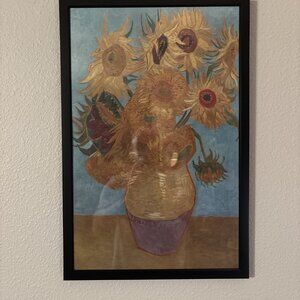Sunflowers By Vincent Van Gogh Framed 11x17 Poster Art Print